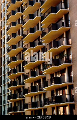Primo piano degli appartamenti Westchester a College Park, Maryland Foto Stock