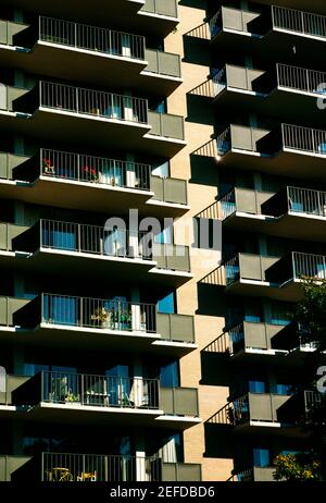 Primo piano degli appartamenti Towers of Westchester a College Park, Maryland Foto Stock