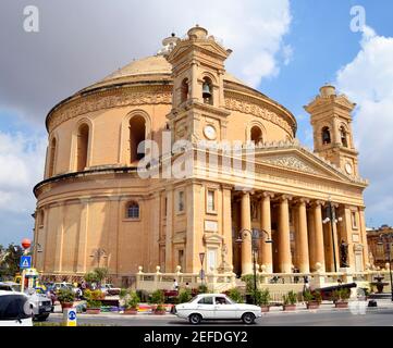 La chiesa di Santa Maria Assunta di Mosta. Malta Foto Stock