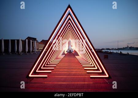 The Wave in Piazza Ofelia a Copenhagen Foto Stock