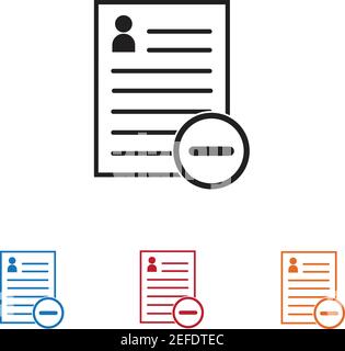Icona documenti illustrazione vettoriale disegno piatto Illustrazione Vettoriale