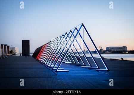 The Wave in Piazza Ofelia a Copenhagen Foto Stock