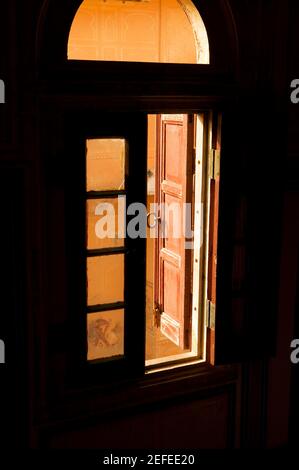 Interni di un forte, Nahargarh Fort, Jaipur, Rajasthan, India Foto Stock