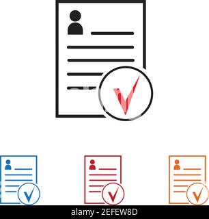 Icona documenti illustrazione vettoriale disegno piatto Illustrazione Vettoriale