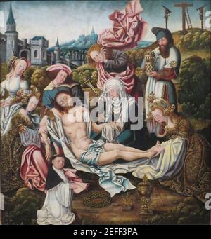 Lamentazione di Jacob Cornelisz. Van Oostsanen, Foto Stock