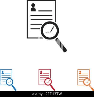 Icona documenti illustrazione vettoriale disegno piatto Illustrazione Vettoriale