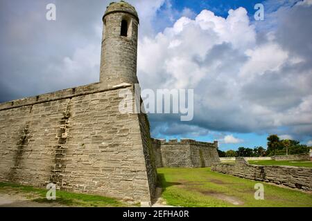 Fotografie del Monumento Nazionale del Castillo de San Marcos a St. Augustine FL. Un posto molto bello, storico per fare una vacanza, e imparare. Foto Stock