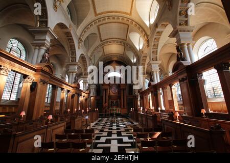 St Bride's Church on Fleet Street a Londra, Regno Unito Foto Stock