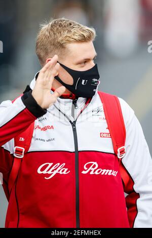 SCHUMACHER Mick (ger), Alfa Romeo Racing ORLEN C39, ritratto durante la Formula 1 Aramco Grosser Preis Der Eifel 2020, Gran Premio di Eifel, dal 9 al 11 ottobre 2020 sulla Nürburgring, a Nürburg, Germania - Foto Xavi Bonilla/DPPI Foto Stock