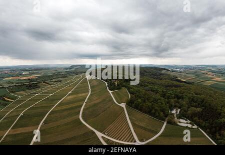 Heuchelberger Warte nel parco nazionale Stromberg-Heuchelberg Germania Foto Stock