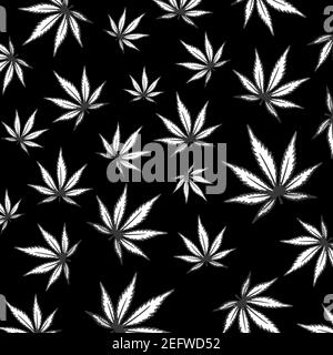 cannabis marijuana droga, erba erba legale sano piantato background Foto Stock