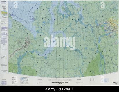 Scheda di navigazione operativa C-4, 4a edizione. Foto Stock