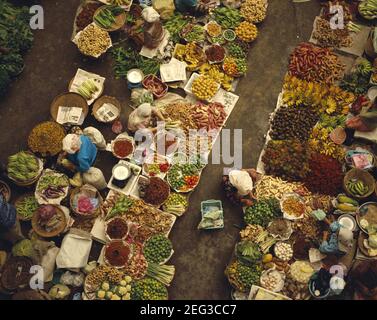 Asia, Malesia, Kelantan, Kota Bharu, mercato centrale, mercato vegetale Foto Stock