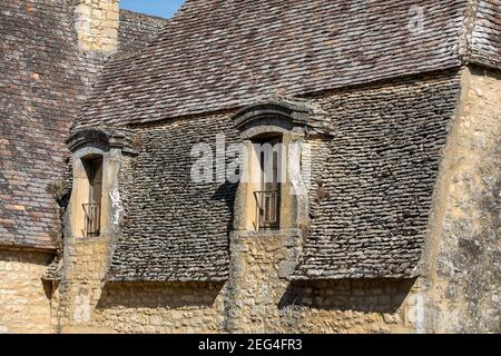 Beynac et Cazenac, Francia - 4 Settembre 2018: borgo medievale di Beynac et Cazenac, dipartimento di Dordogne, Francia Foto Stock