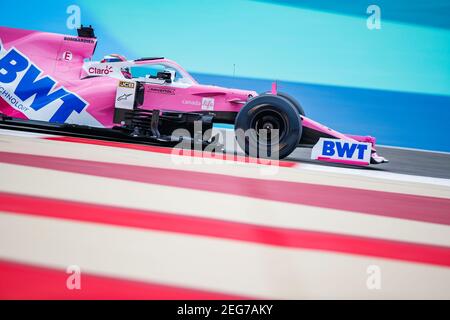 11 PEREZ Sergio (mex), Racing Point F1 RP20, azione durante il Gran Premio del Golfo Air Bahrain di Formula 1 2020, dal 27 al 29 novembre 2020 sul circuito Internazionale del Bahrain, a Sakhir, Bahrain - Foto Florent Gooden/DPPI Foto Stock