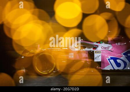 11 PEREZ Sergio (mex), Racing Point F1 RP20, azione durante il Gran Premio del Golfo Air Bahrain di Formula 1 2020, dal 27 al 29 novembre 2020 sul circuito Internazionale del Bahrain, a Sakhir, Bahrain - Foto Florent Gooden/DPPI Foto Stock