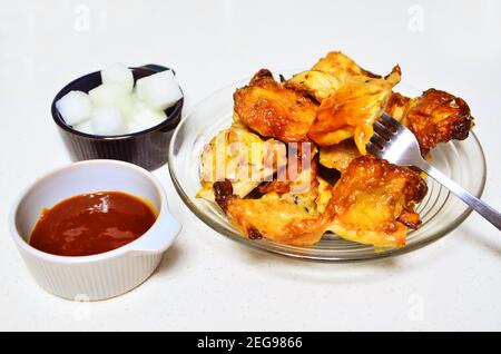 Pollo arrosto con condimento, guardaroba - cucina preferita coreana 02 Foto Stock