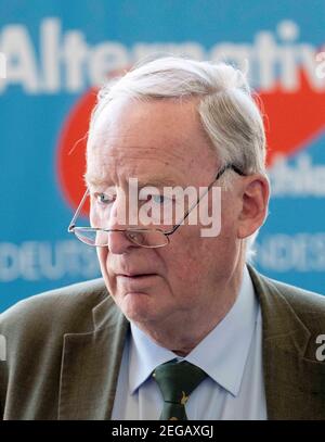 Alexander GAULAND avrà 80 anni il 20 febbraio 2021, Alexander GAULAND, presidente del partito AFD. Conferenza del partito federale AFD 2018, il 1 luglio 2018 ad Augusta/MESSEAUGSBURG/Germania. Ã‚Â | utilizzo in tutto il mondo Foto Stock