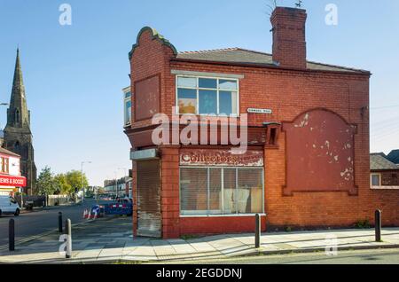 Negozio di collezionisti a Dinmore Road a Liscard Wallasey Wirral, Inghilterra. Foto Stock