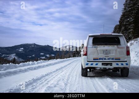 RCMP. Polizia in zona rurale Foto Stock