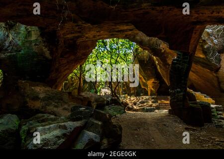 Grotte di Naida, Diu in giornata Foto Stock