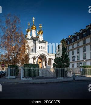 Chiesa ortodossa russa - Ginevra, Svizzera Foto Stock