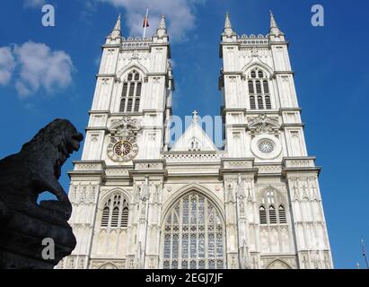 L'Abbazia di Westminster o la Collegiata di San Pietro a Westminster è una chiesa gotica nella città di Westminster, Londra Foto Stock