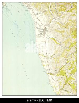 Half Moon Bay, California, mappa 1952, 1:24000, Stati Uniti d'America da Timeless Maps, dati U.S. Geological Survey Foto Stock