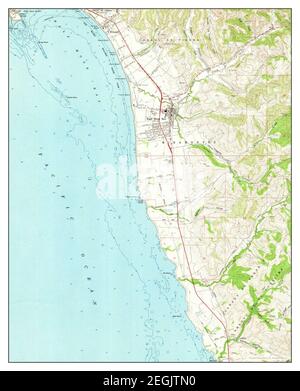 Half Moon Bay, California, mappa 1961, 1:24000, Stati Uniti d'America da Timeless Maps, dati U.S. Geological Survey Foto Stock