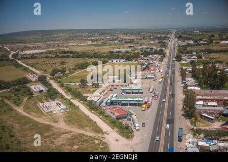 Autostrada nel Messico centrale Foto Stock