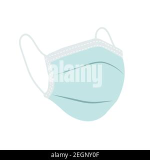 Illustrazione di stock di immagine vettoriale realistica della maschera medica Illustrazione Vettoriale