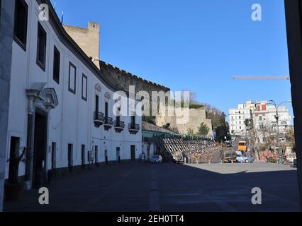 Napoli - Largo San Martino dalla Chiesa delle Donne Foto Stock