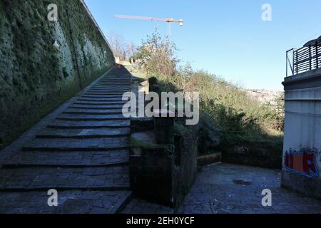 Napoli - Scalinata Pedamentina a San Martino Foto Stock