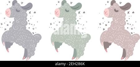 Collezione di graziose lamine ricci in diversi colori. Illustrazione vettoriale per pagine da colorare, stampe per bambini e pubblicazioni Illustrazione Vettoriale