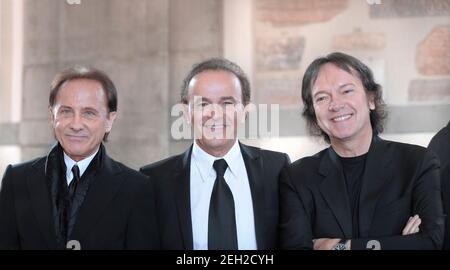 Roma, Italia. 18 Feb 2021. ACE;ENTERTAINMENT (GENERAL)Italian band The Pooh, Red Canzian, Dody Battaglia, Roby Facchinetti.photo archive 2012 Credit: dpa/Alamy Live News Foto Stock