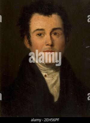 Ritratto di William Hutton (1723-1816), 1750-1800. William Hutton fu un poeta e storico inglese e il primo storico significativo della città, pubblicando la sua storia di Birmingham nel 1781. Foto Stock