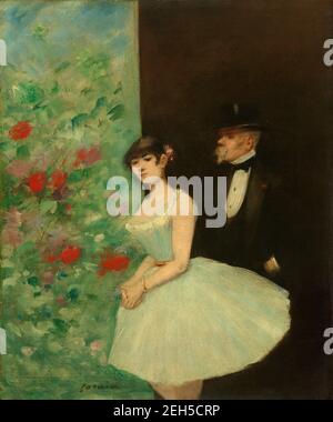 Dietro le quinte, c. 1880. Foto Stock