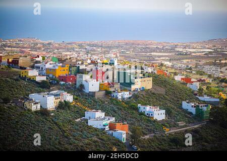 Paesaggio, durante il Rally Islas Canarias 2020, 5° appuntamento del Campionato europeo Rally FIA 2020, dal 26 al 28 novembre 2020 a Las Palmas de Gran Canaria, Spagna - Foto Grégory Lenenmand / DPPI Foto Stock