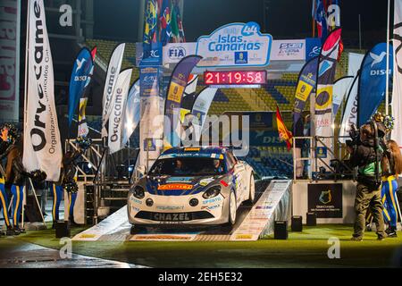 30 MELEGARI Zelindo (ITA), Fenoli Manuel (ITA), Team Melegari Zelindo, Alpine A110, azione durante il Rally Islas Canarias 2020, 5° appuntamento del Campionato europeo Rally FIA 2020, dal 26 al 28 novembre 2020 a Las Palmas de Gran Canaria, Spagna - Foto Grégory Lenenmand / DPPI Foto Stock