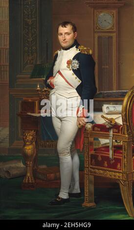 L'imperatore Napoleone nel suo studio alle Tuileries, 1812. Commissionato da Alexander Hamilton, decimo duca di Hamilton nel 1811 e completato nel 1812. Foto Stock