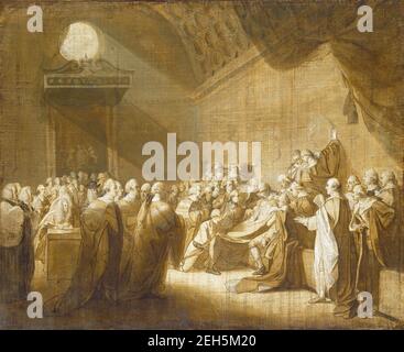 La morte del conte di Chatham, 1779. Foto Stock