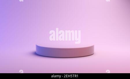 Spazio minimo di rendering 3d della piattaforma Foto Stock