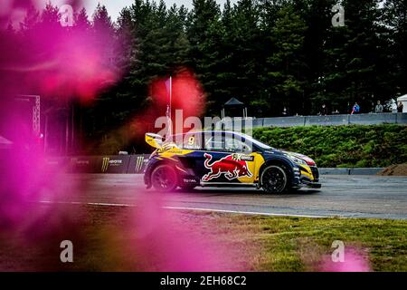 09 HANSEN Kevin (SWE), Team Hansen (SWE), Peugeot 208, azione durante il Capitalbox World RX di Finlandia, 4o round del Campionato Mondiale FIA Rallycross 2020, FIA WRX, dal 29 al 30 agosto 2020 sul Tykkimaki, a Kouvola, Finlandia - Foto Paulo Maria / DPPI Foto Stock