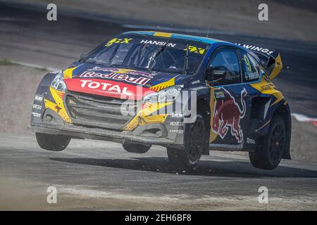 Durante il Capitalbox World RX della Finlandia, 3° round del Campionato Mondiale FIA Rallycross 2020, FIA WRX, dal 29 al 30 agosto 2020 sulla Tykkimaki, a Kouvola, Finlandia - Foto Paulo Maria / DPPI Foto Stock