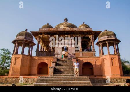 Varie vedute del forte di Ranthambore Foto Stock