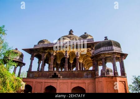 Varie vedute del forte di Ranthambore Foto Stock