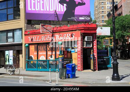 Village Cigars, West Village, Greenwich Village, Manhattan, New York City, STATI UNITI Foto Stock