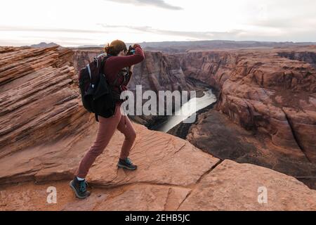 Fotografo di Paesaggio di avventura in Arizona Foto Stock