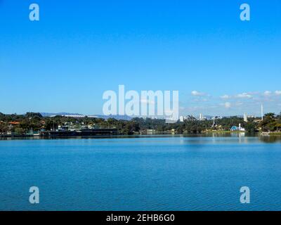 Laguna di Pampulha a Belo Horizonte, Minas Gerais Foto Stock