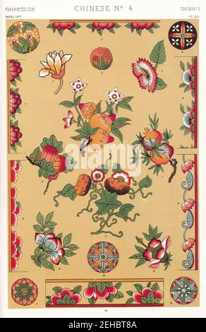 Owen Jones - grammatica dell'ornamento - 1868 - piatto 062 - 300ppi. Foto Stock